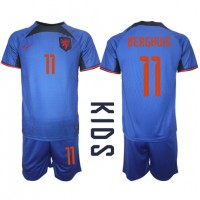 Netherlands Steven Berghuis #11 Replica Away Minikit World Cup 2022 Short Sleeve (+ pants)
